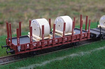 Model wagonu towarowego platformy kłonicowej P.K.P. w skali 1:87 H0. Epoka II. #PKP #wagon #platforma