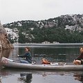 Kanada 1995 - Jola , Kamila i Zdzisiek - Na północ od Georgian Bay,