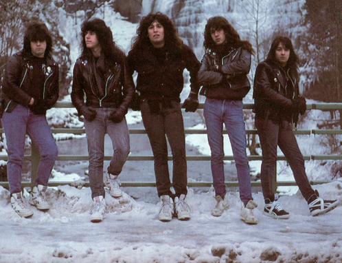 Thrash metal band TestamenT, winter 1988