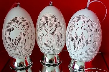 Pisanki koronkowe #gęsiepisanki #ażurowejajka #ażurowe #pisanki #wielkanoc #haftkrzyżykowynajajkach