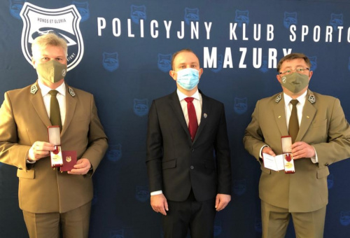policyjny klub sportowy pks mazury zloty medal zaslugi