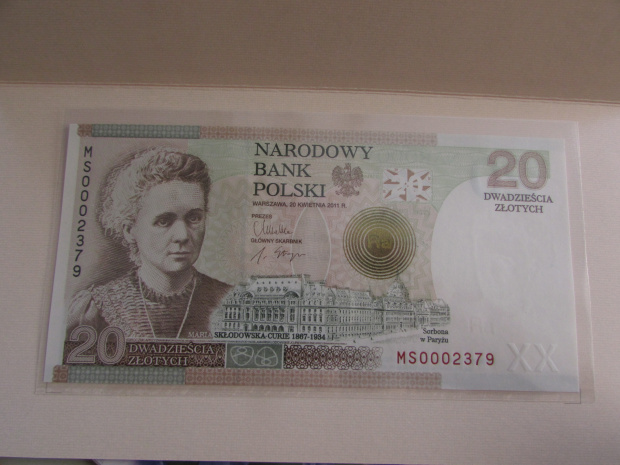 Banknot Kolekcjonerski Maria Skłodowska-Curie