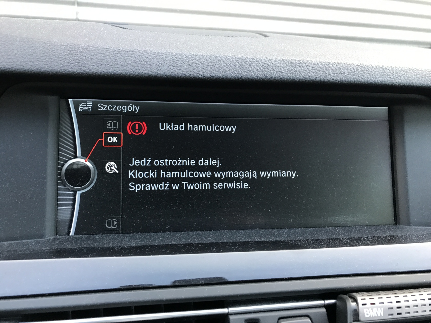 BMWklub.pl • Zobacz temat f10 Czujniki zużycia klocków